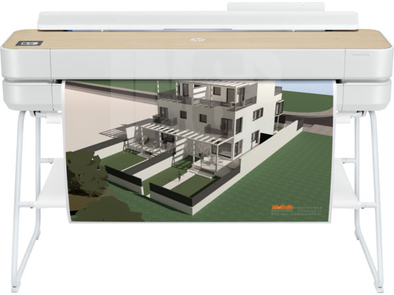  HP DesignJet Studio 36" Wood Large-Format Wireless Plotter Printer (5HB14A)