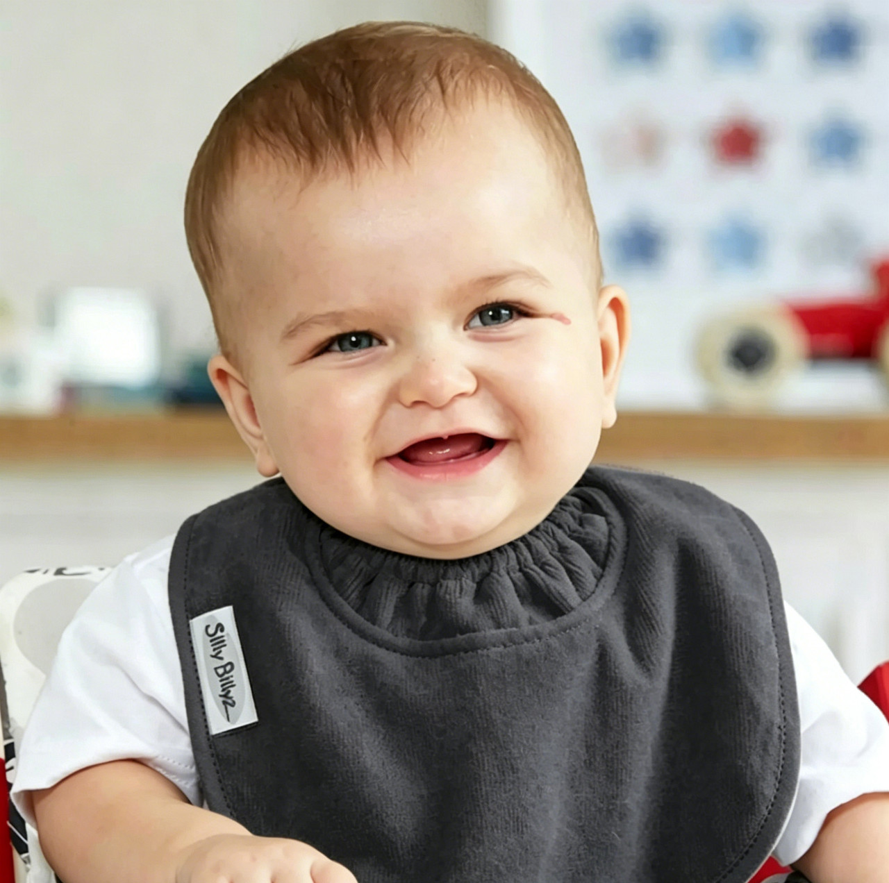 Grey Towel Biblet | Silly Billyz | Best Bibs Ever