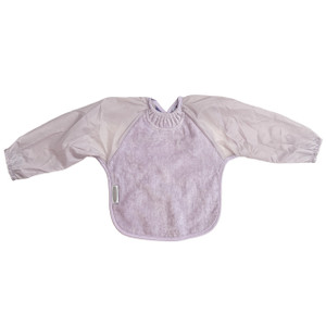 Lavender Towel Long Sleeve Bib