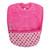 Cerise Dots Towel Pocket Bib