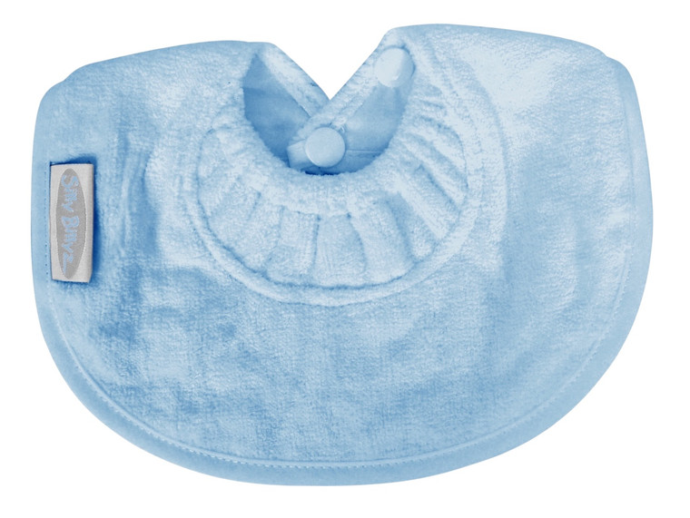 Dusty Blue Towel Infant Dribble Biblet