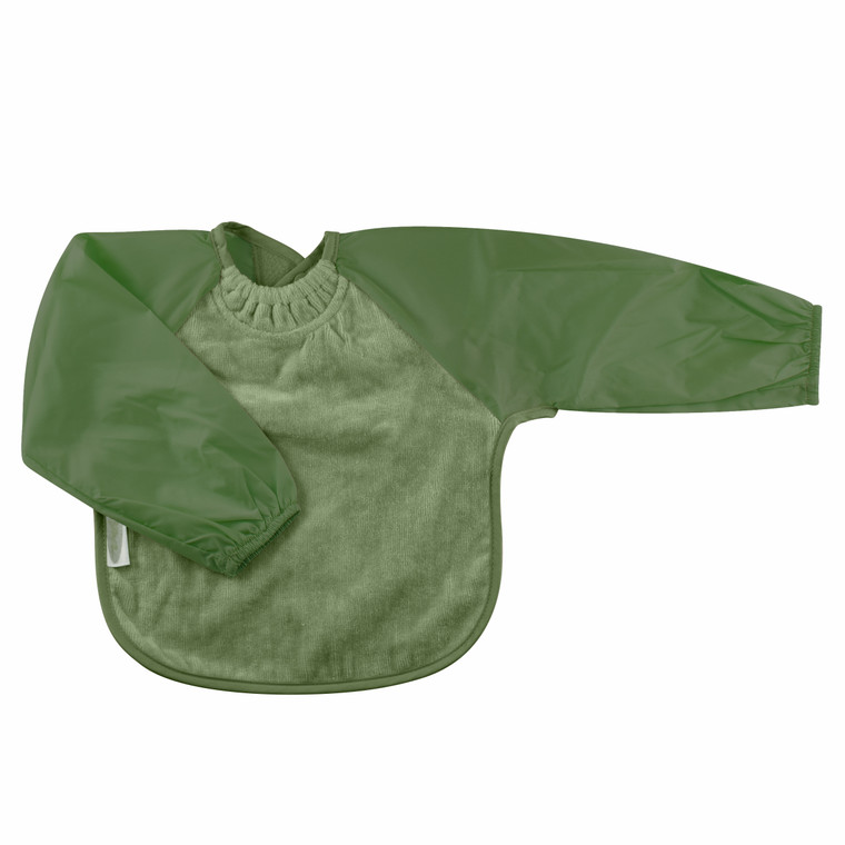 Olive Towel Long Sleeve Bib