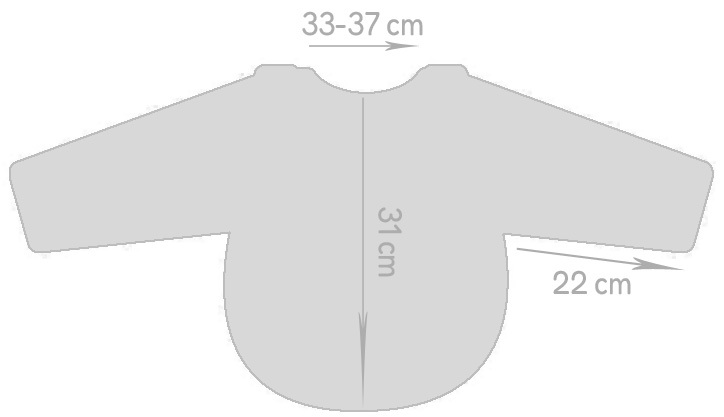 Lavender Towel Long Sleeve Bib