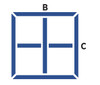 Profile 1 and 3 - Round Edge and Sharp Edge Cross Brace - 60"B (1524MM)