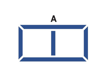 Profile 1 and 3 - Round Edge and Sharp Edge Single Brace - 24" (610MM)