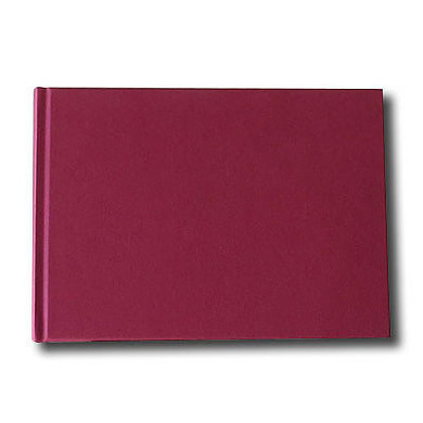 K&P Hardbound Sketchbook 100gsm 176pgs - A5/8.3" x 5.8" Landscape - Red | 100614