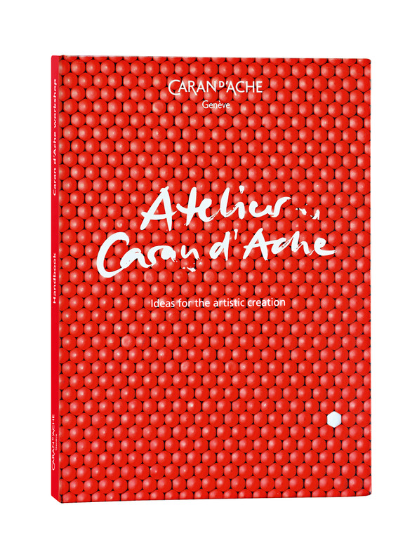 Caran d’Ache Atelier Workshop Book cover (454.302) – 192-page art techniques handbook, Swiss Made, ideas for artistic creation.