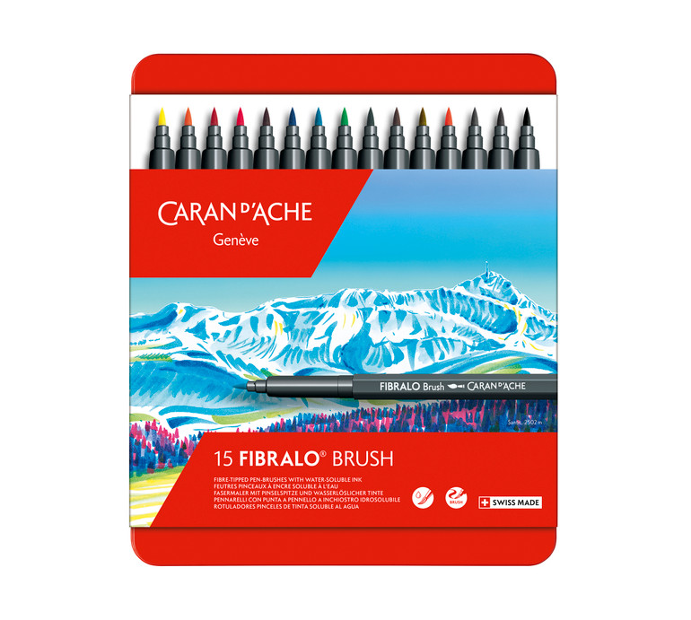 Fibralo Fibre-Tipped Pen Assort. 15 Box Metal   |  185.315