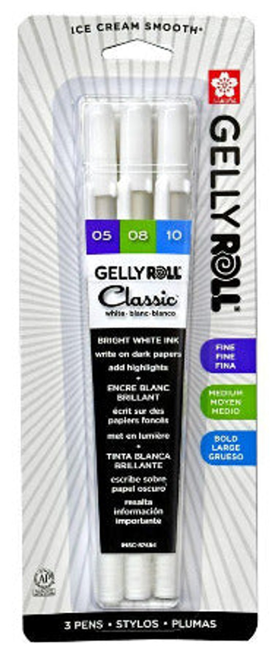 Sakura Gelly Roll White Gel Pen Fine 05 (0.3mm)