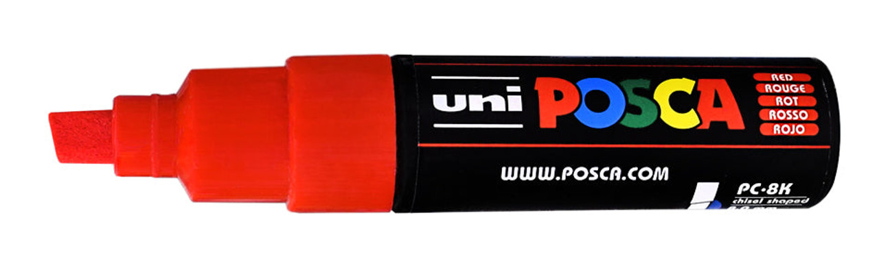 Posca PC-8K Broad Chisel Metallic Red Paint Marker