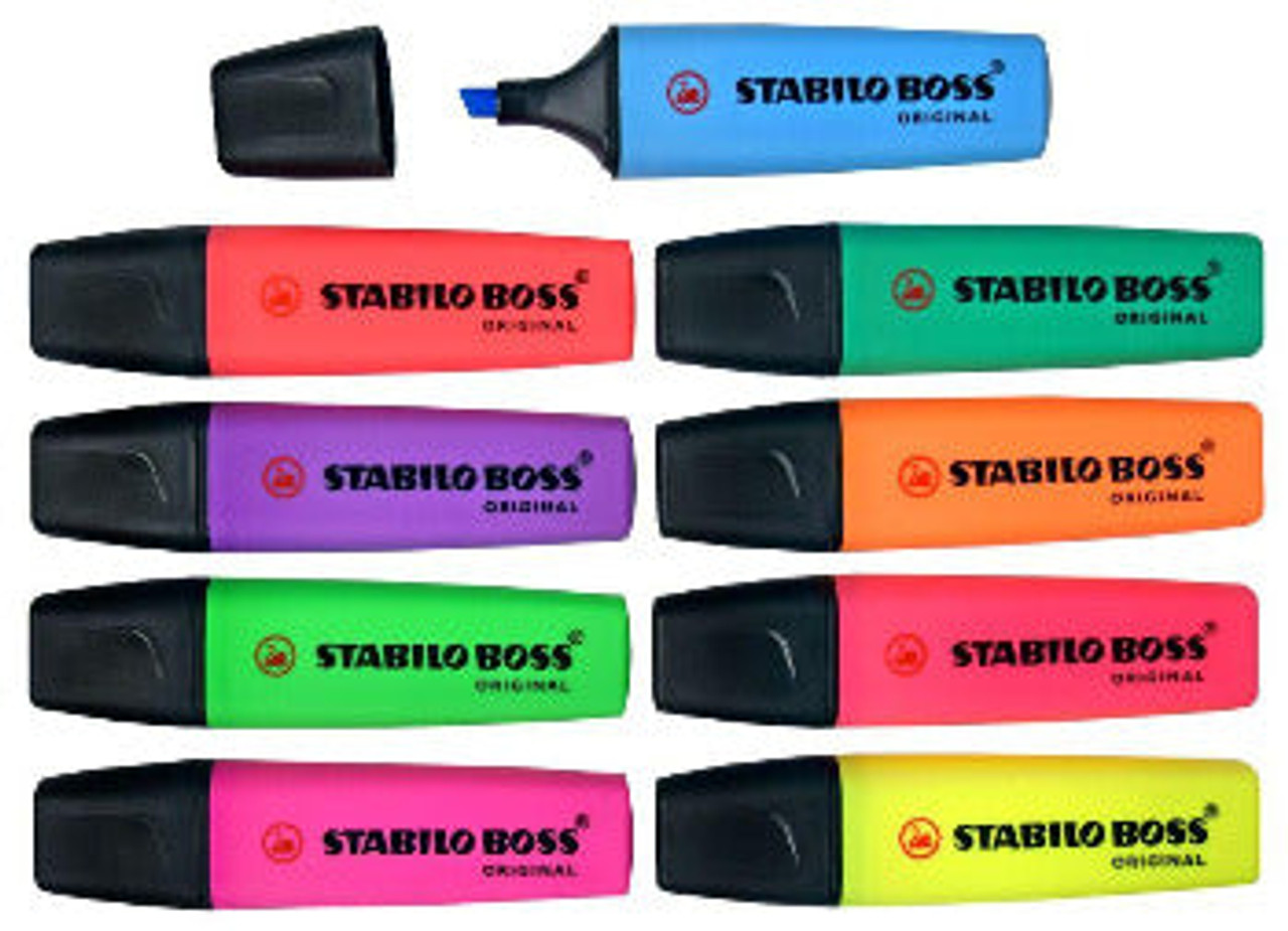 STABILO Mini Pastel Love Boss Highlighter - 2/5mm Chisel Nib - Pack of 6