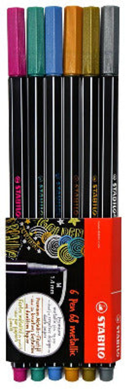 STABILO Pen 68 Brush Tip Set of 6