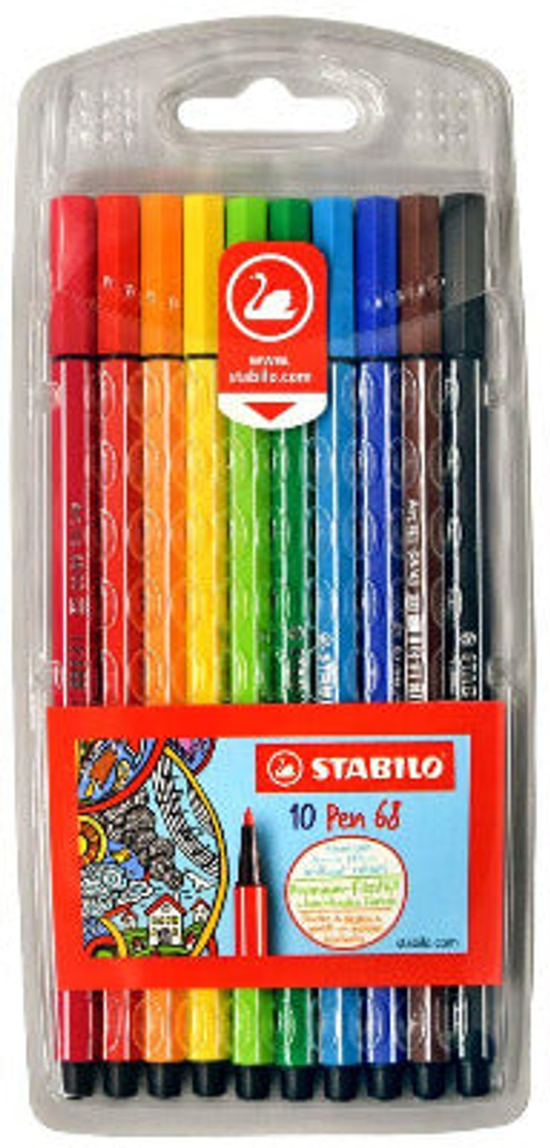 Stabilo Pen 68 Wallet of 10 Set 2