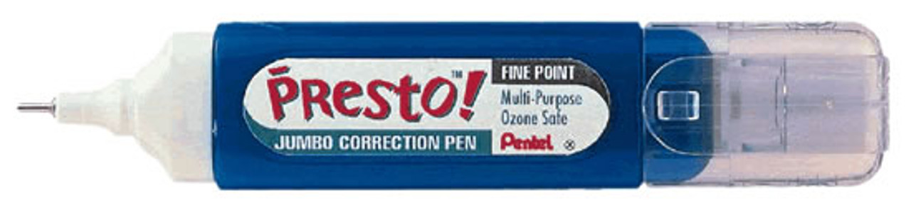 Pental Fine Point Correction Pen White 12ml, Wholesale Prices