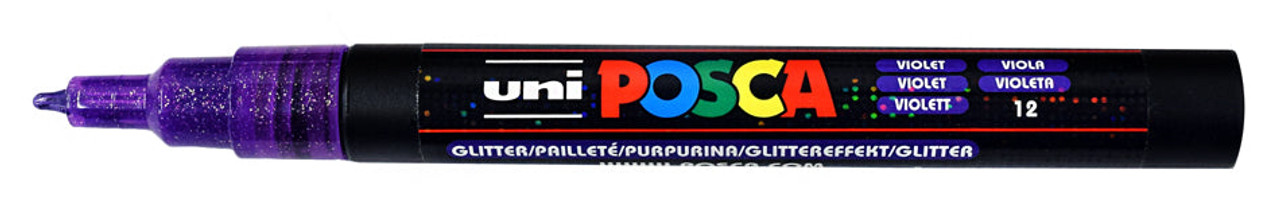POSCA PC-3ML Fine Tip Glitter Paint Marker Set