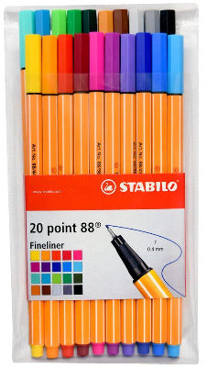 STABILO Point 88 Multicolor Pack of 20