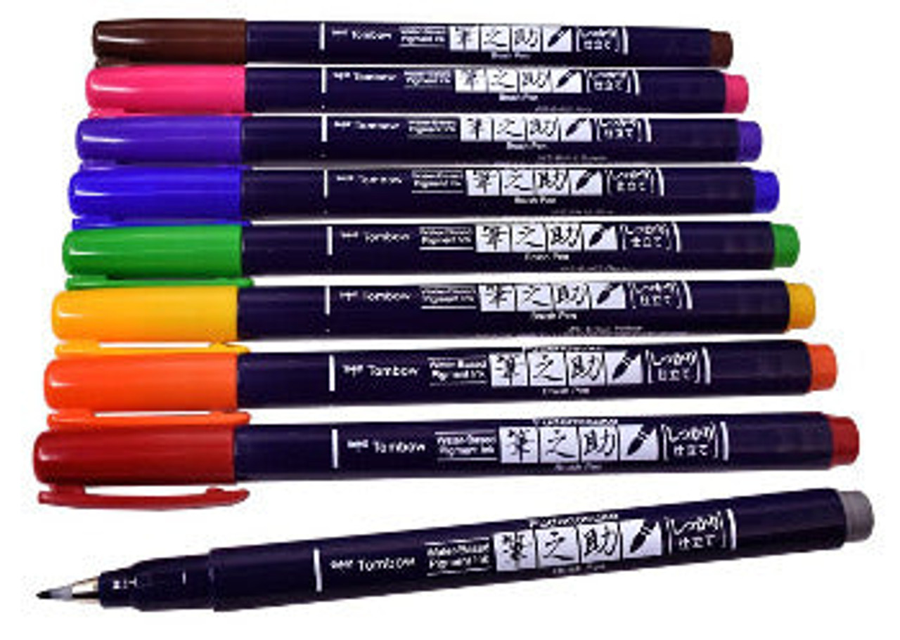 Wholesale Tombow Fudenosuke Colors Brush Pen