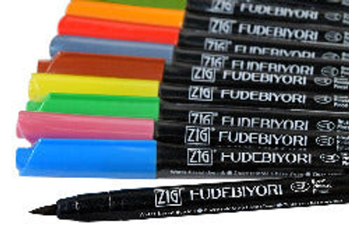 Kuretake Zig Fudebiyori Metallic Brush Pens