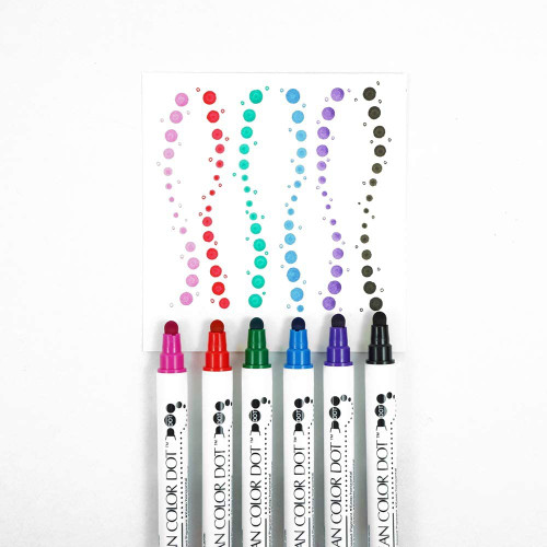 Kuretake Zig Clean Color DOT Marker Pen 4/6/12 Colors Set, Dual Tip, for  Journaling