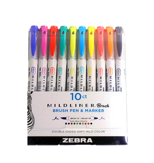 Zebra Zebra Mildliner Double Ended Brush Sets ML-BR-Sets