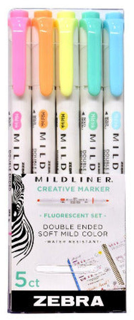 Zebra Mildliner Double Ended Brush Sets