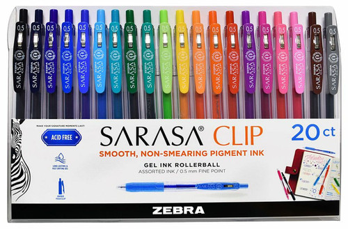Sarasa Clip Decoshine Metallic Retractable Gel Pen- Set of Nine Colors