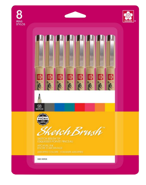 Sakura Pigma Sketch Brush Pen Sets