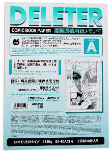 Deleter Comic Book Paper, A6 Postcard size, 40 Sheets