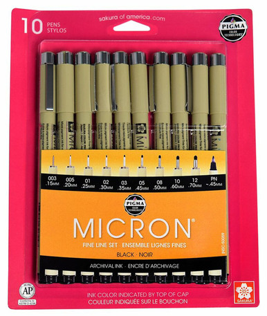 Pigma Micron Pen 6-Pack