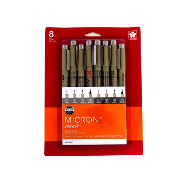 Wholesale Sakura Micron 10 Piece Set All Black