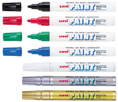 Uni Paint Markers, Fine Point, PX-21