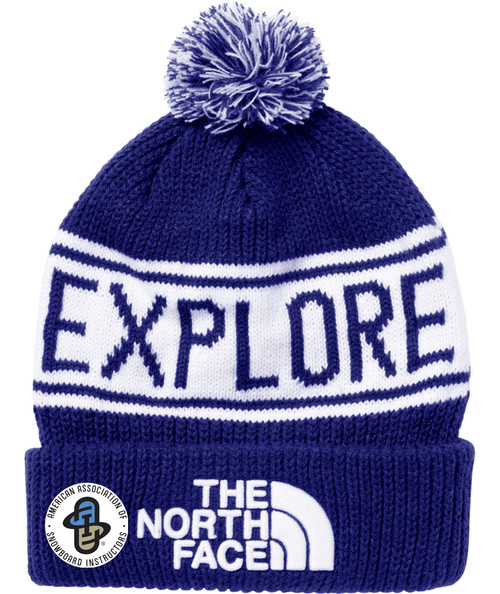 Retro TNF POM Beanie Lapis Blue - AASI Logo