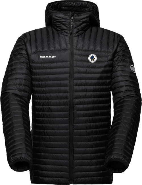 Mammut Men's Broad Peak Light IN Hooded Jacket with AASI Logo - Black