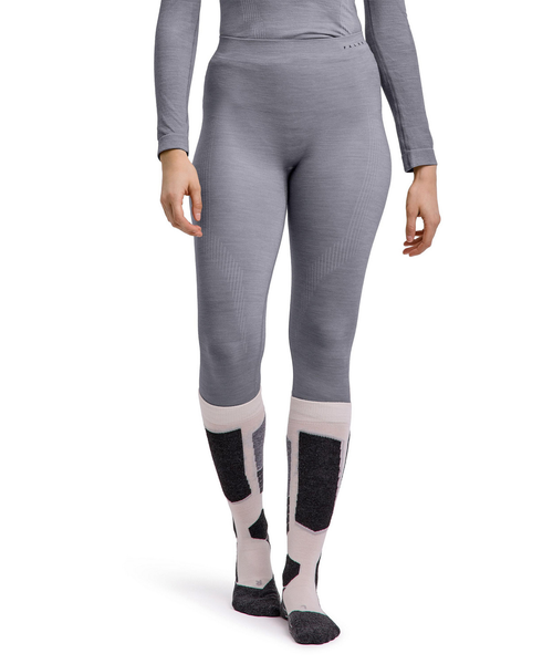 Falke Women's Wool Tech 3/4 Tights - Heather Grey