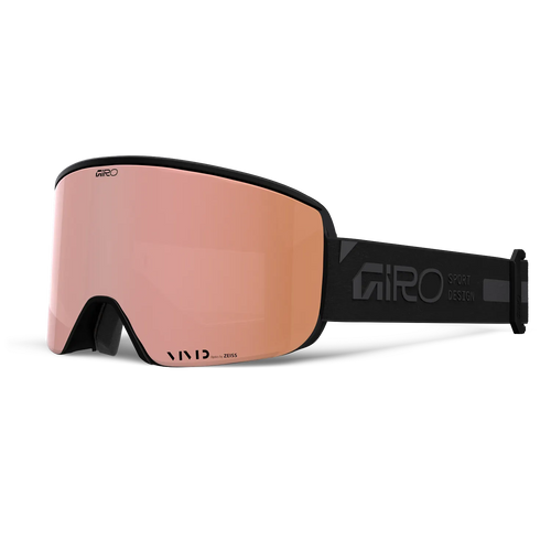 Giro Ella Goggle - Black Rails Frame Vivid Rose Gold and Vivid Infrared Lens