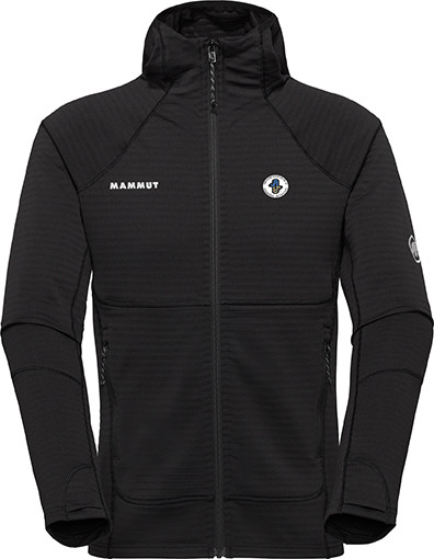 Mammut Men's Taiss ML Hooded Jacket with AASI Logo - Black