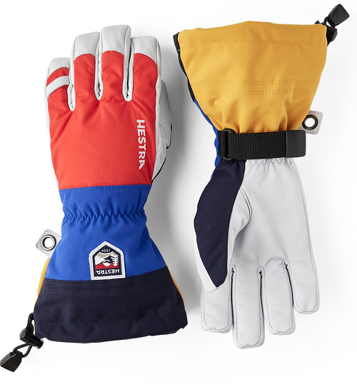 Hestra Men's Army Leather Heli Glove - Red Multi
