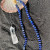 Simpuna Lapis Lazuli Faceted Rondelle Beads Hand Knotted Necklace
