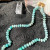 Simpuna Amazonite Faceted Rondelle Beads Hand Knotted Necklace