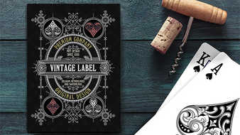 Vintage Label Playing Cards (Gold Gilded Black Edition) by Craig Maidment