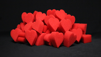 Ultra Soft Red Hearts Bag of 50 by Magic By Gosh