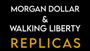Follow the Silver Walking Liberty (Gimmicks and Online Instructions) by Tango - Trick