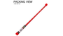 Appearing & Vanishing Wand (Red) by JL Magic - Trick