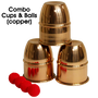 Combo Cups & Balls (Copper) by Premium magic - Trick