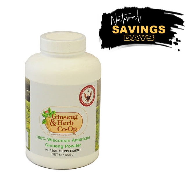 Wisconsin Ginseng Powder- 8 oz. 