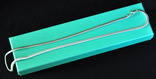 Italian 925 Sterling Silver Snake Chain Necklace 20in 3.5mm 12g Stylish Unisex