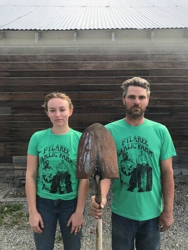 Womens American Gothic T-Shirt Organic Farm