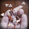 Copper Blank Triangle Stamped Shape for Enamelling & Other Crafts