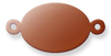 Copper Blank Oval Stamped Shape for Enamelling & Other Crafts