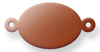 Copper Oval, with two lugs  10x8mm- Pack of 10 (773-CU) - SALE PRICE: 50% OFF